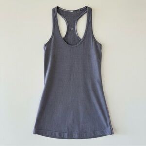 Lululemon Cool Racerback Striped Athletic Tank Blue Purple Women’s 2